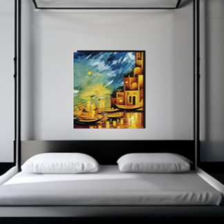 Toile Gondola sur le Canal Vintage