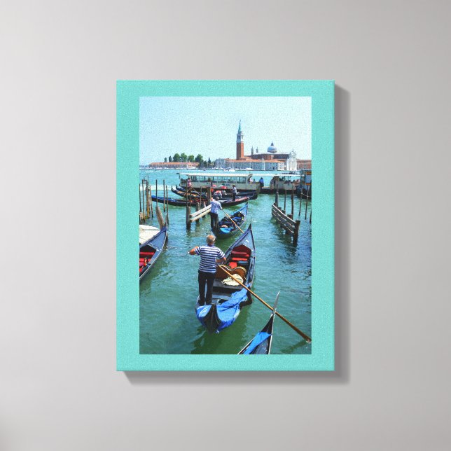 Toile Gondolas à Venise (Recto)