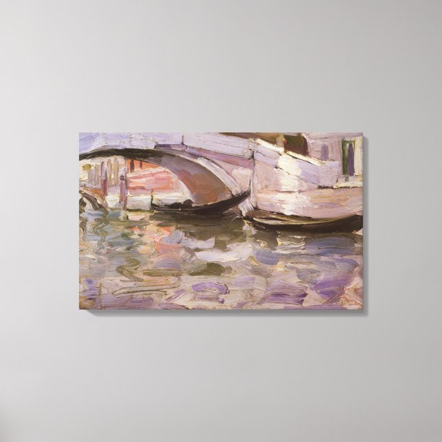 Toile Gondoles par John Singer Sargent, Art Impressionni (Recto)