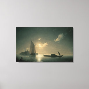 Toile Gondolier en mer par la nuit, 1843