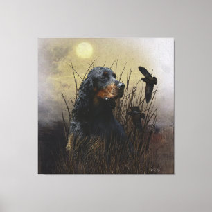 Toile Gordon Setter, compagnon de chasse