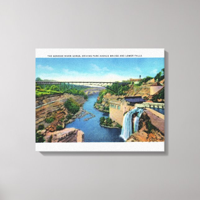 Toile Gorge de la rivière Genesee, pont Park Avenue (Recto)