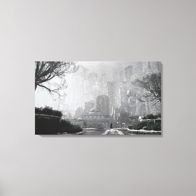 Toile Gotham Garden (hiver) (Recto)