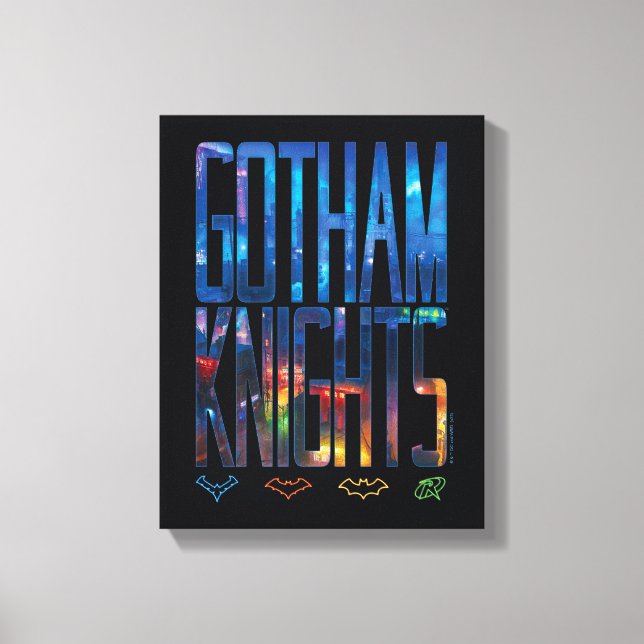 Toile Gotham Knights City Letters (Recto)