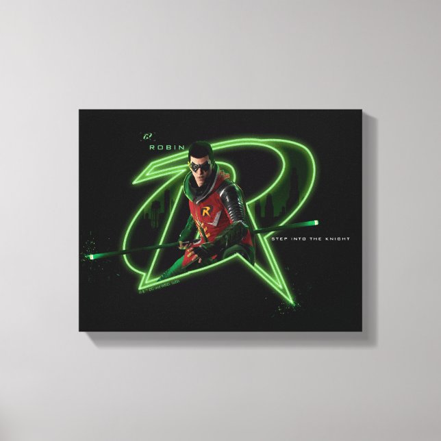 Toile Gotham Knights Robin en logo (Recto)