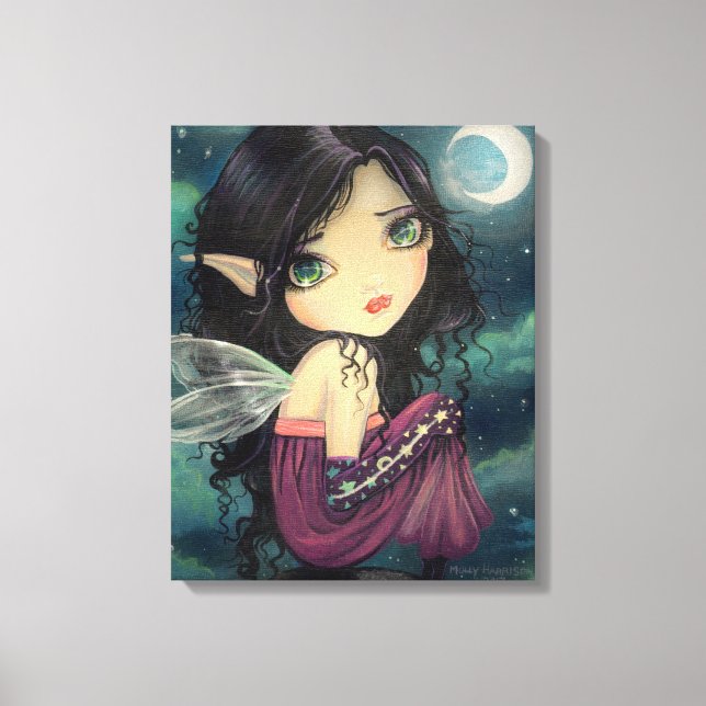 Toile Gothique Cute Big Eye Fairy Imaginaire Art (Recto)