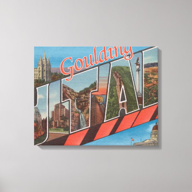 Toile Goulding, Utah - Scènes de grandes lettres (Recto)