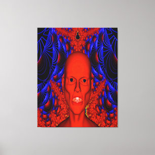 Toile Goule rouge
