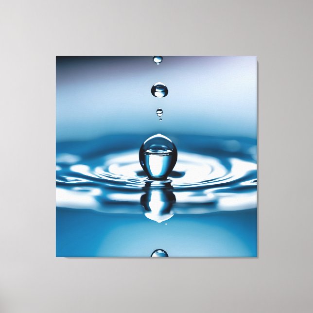 Toile Gouttes d'eau de macro (Recto)