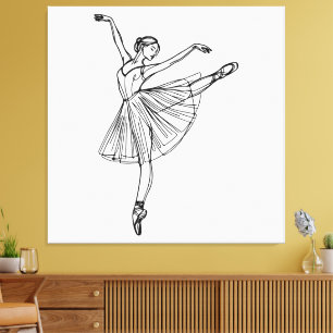Toile Grâce en Mouvement – Ballerine