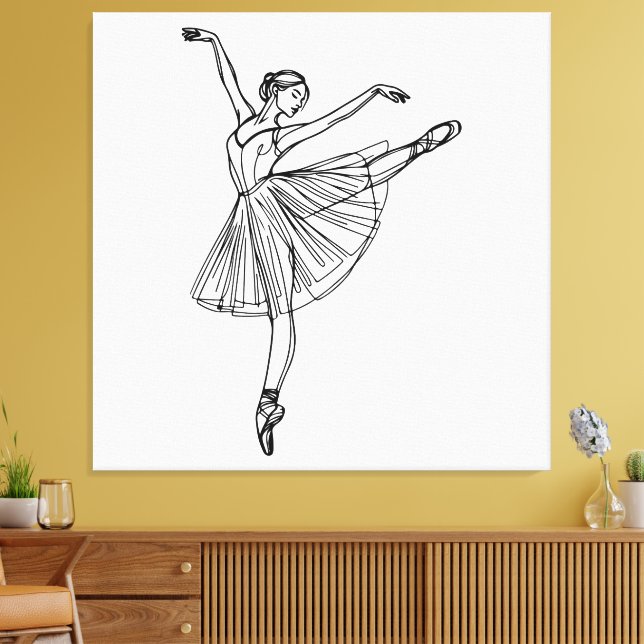 Toile Grâce en Mouvement – Ballerine (Insitu(Salon))