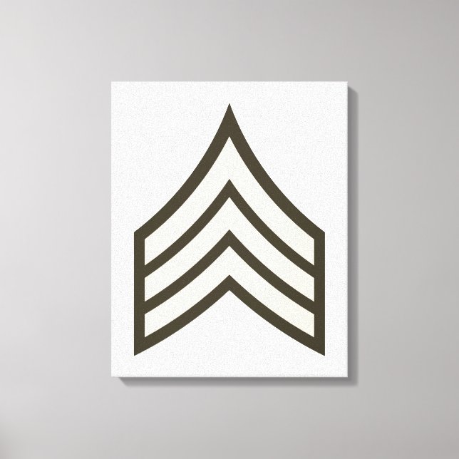 Toile grade de sergent de l'armée (Recto)