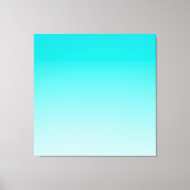 Toile gradient aqueux turquoise (Recto)