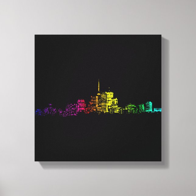 Toile Gradient Skyline de Toronto (Recto)