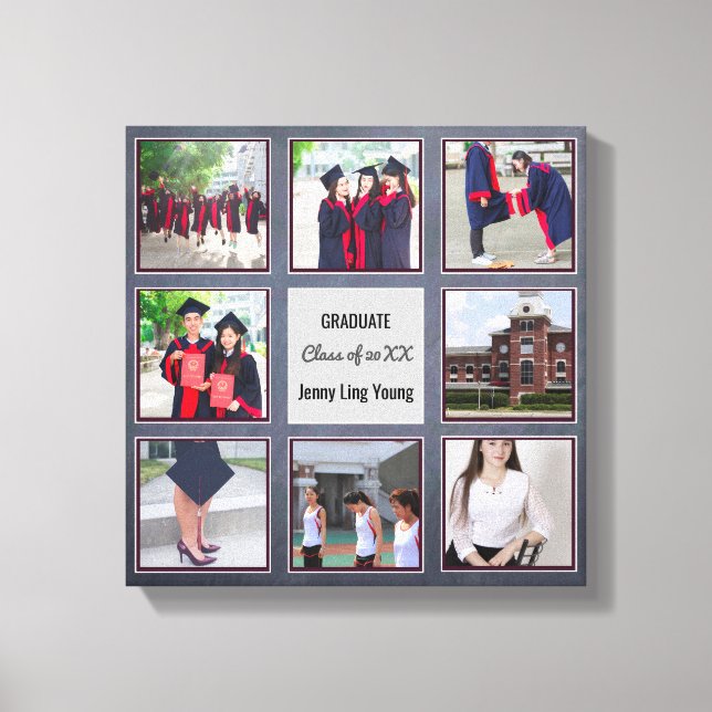 Toile GRADUM keepsAJOUTER DES PHOTOS Mur Art Tableau noi (Recto)