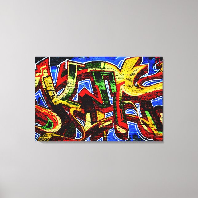 Toile Graffiti 17 36x24 (90x60cm) waccna (Recto)
