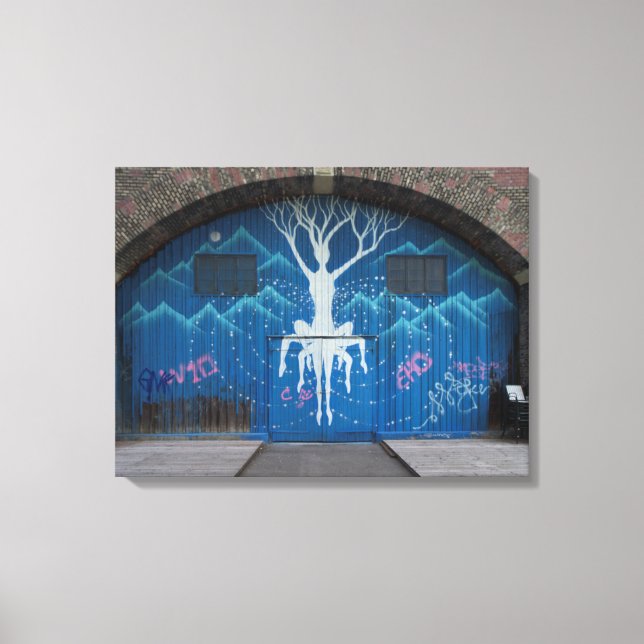 Toile Graffiti Arbre De Vie (Recto)