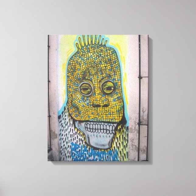 Toile Graffiti Art de rue au Mexique, art du monde réel (Recto)