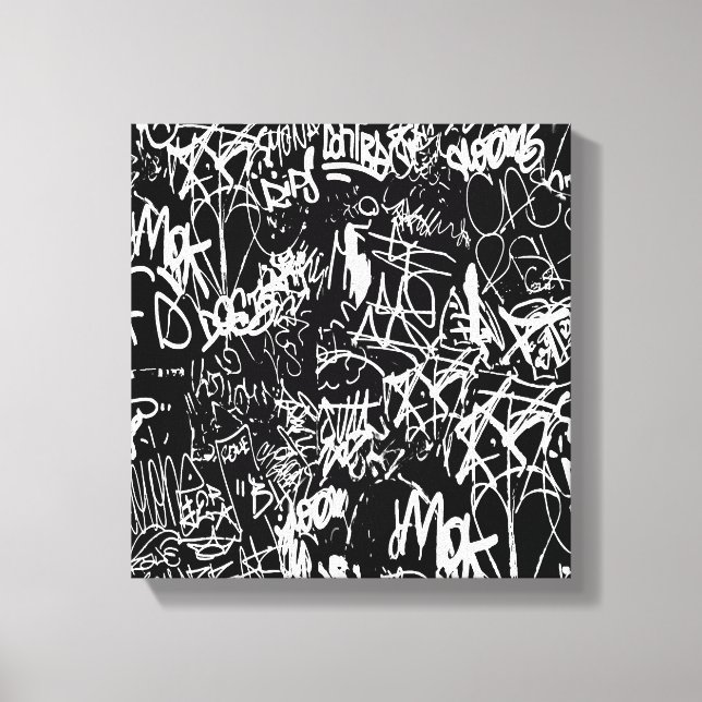 Toile Graffiti Collage Abstrait Motif d'impression (Recto)
