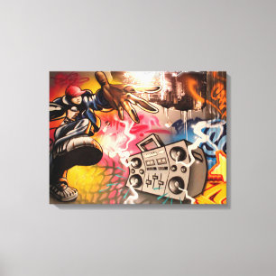 Toile Graffiti de Boombox de hip hop
