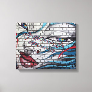 Toile Graffiti de fille asiatique
