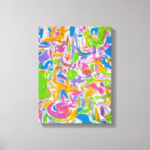 Toile Graffiti de Neon - Art Abstrait