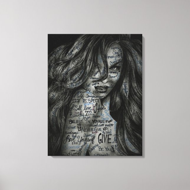 Toile Graffiti de pop art (Recto)