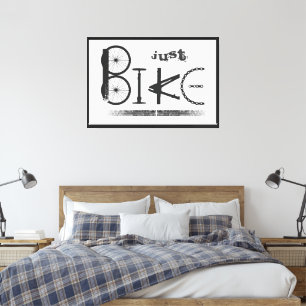 Toile Graffiti "Just Bike" de Bike Parts & Tire Traces