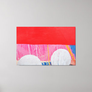 Toile Graffiti rouge et blanc - Collection Art de rue