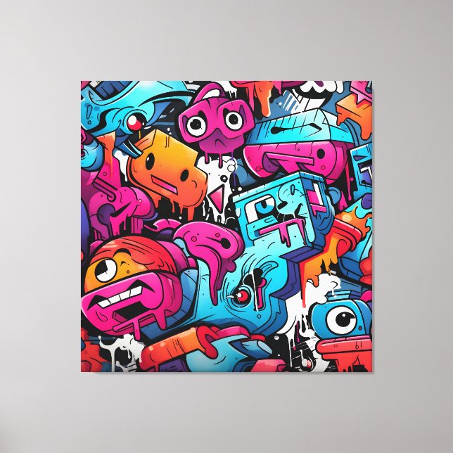 Toile Graffiti Street Art Splash (Recto)