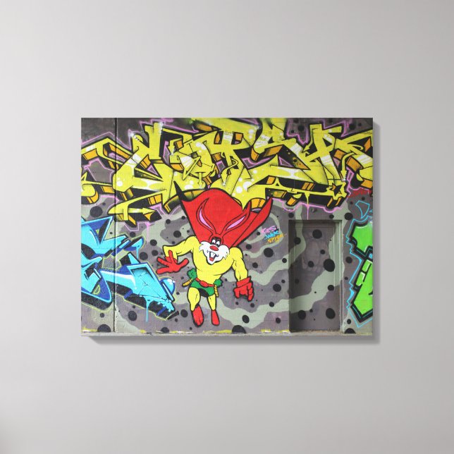 Toile Graffiti Superbunny (Recto)