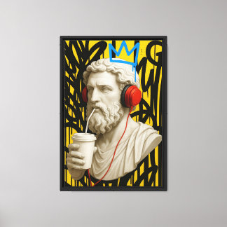 Toile Graffiti urbain Statue Pop Art Canvas Imprimer