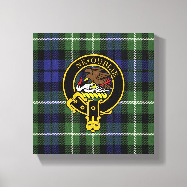 Toile Graham Scottish Crest et Tartan Canvas (Recto)
