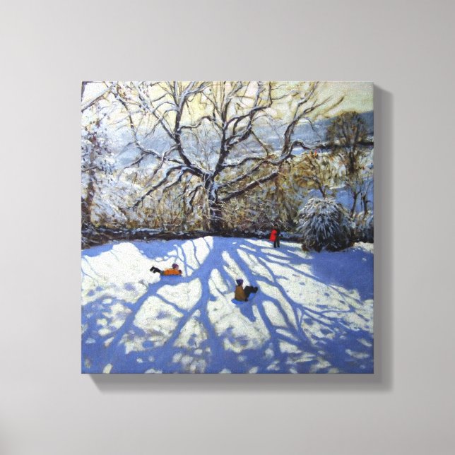 Toile Grand arbre et luges Youlgreave (Recto)