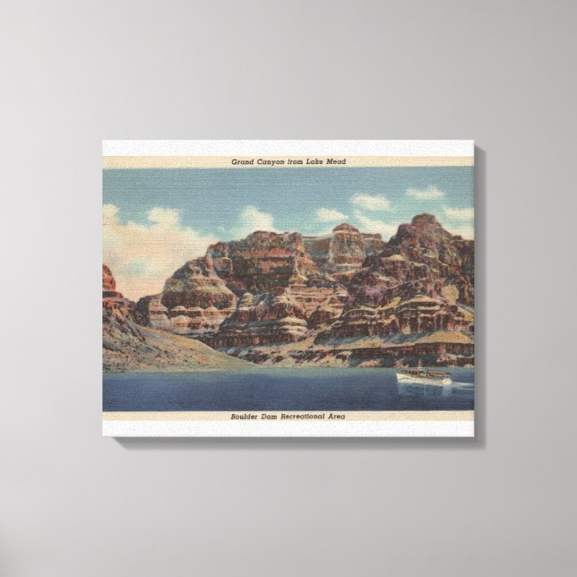 Toile Grand Canyon, Arizona - Boulder Dam Area (Recto)