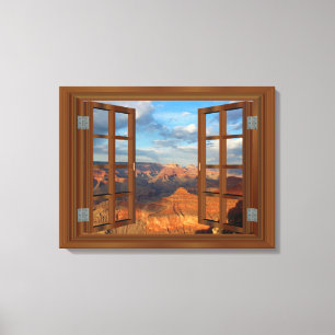 Toile Grand Canyon Fab Window USA Canvas Print