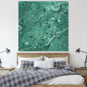 Toile Grand décor mural en marbre vert