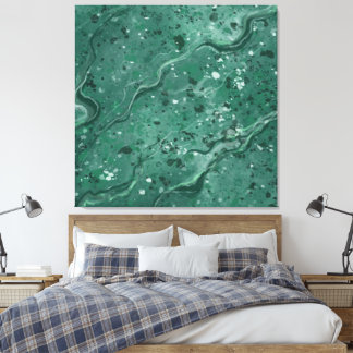 Toile Grand décor mural en marbre vert