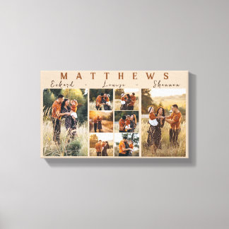 Toile Grand format de photo de famille