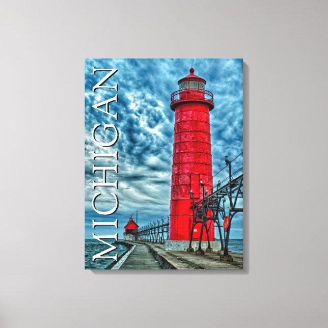 Toile Grand Haven Lighthouse | Michigan (Recto)