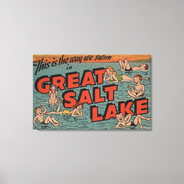 Toile Grand lac de sel, UtahLa façon dont nous nageons U (Recto)