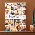 Toile Grand-mère Nous t'aimons Coeurs Photo moderne Coll<br><div class="desc">Nous t'aimons grand-mère ! Mignon, moderne photo de famille photo collage imprimé pour montrer à votre mère combien elle est aimée. Nous adorons ce design de script lettré à la main avec des fioritures de coeur, ce qui en fait un cadeau de souvenir sincère. Personnalisez avec 12 photos préférées avec...</div>