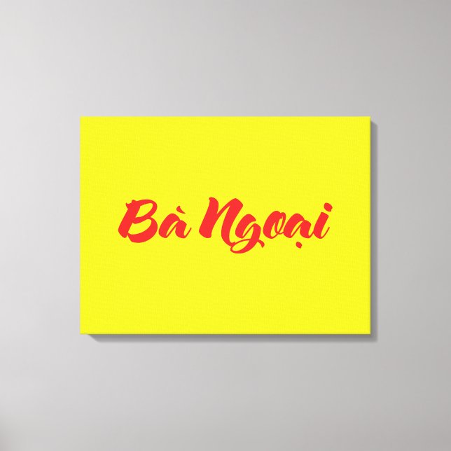 Toile Grand-mère vietnamienne (maternelle) - Bà Ngotchi (Recto)