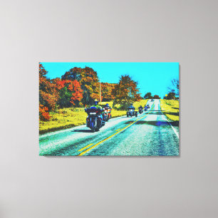Toile Grand Moto Riders Road Trier Canvas Art