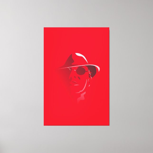 Toile Grand noir&blanc Retro Face Monochrome Dessin (Recto)