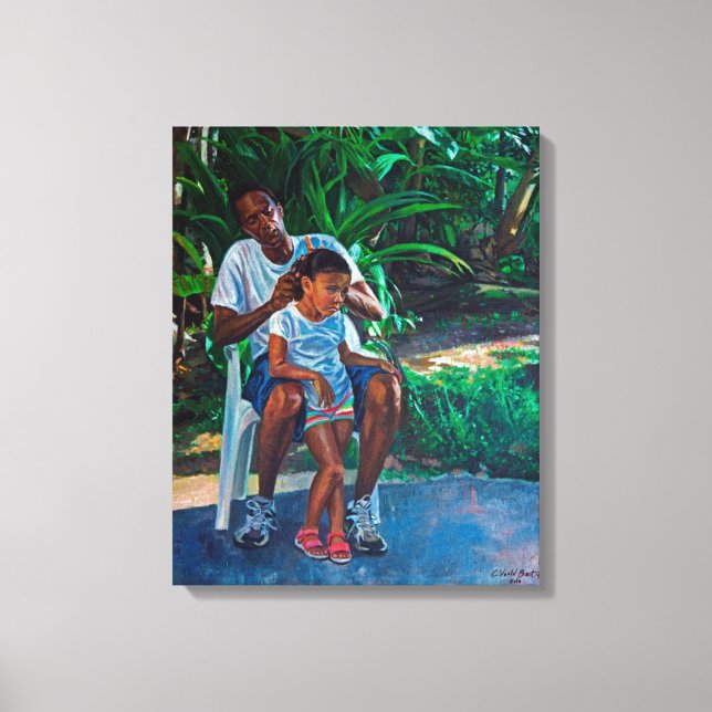 Toile Grand-père et enfant 2010 (Recto)