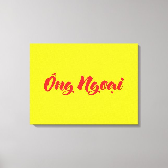 Toile Grand-père vietnamien (maternel) - Ông Ngobao (Recto)