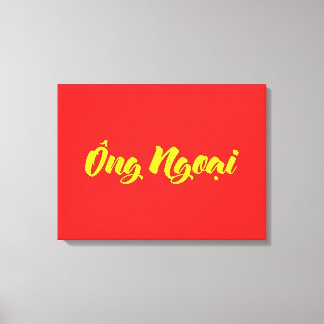 Toile Grand-père vietnamien (maternel) - Ông Ngobao (Recto)