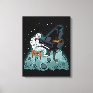 Toile Grand Piano Musique Pianiste Cadeau Astronaut Pian