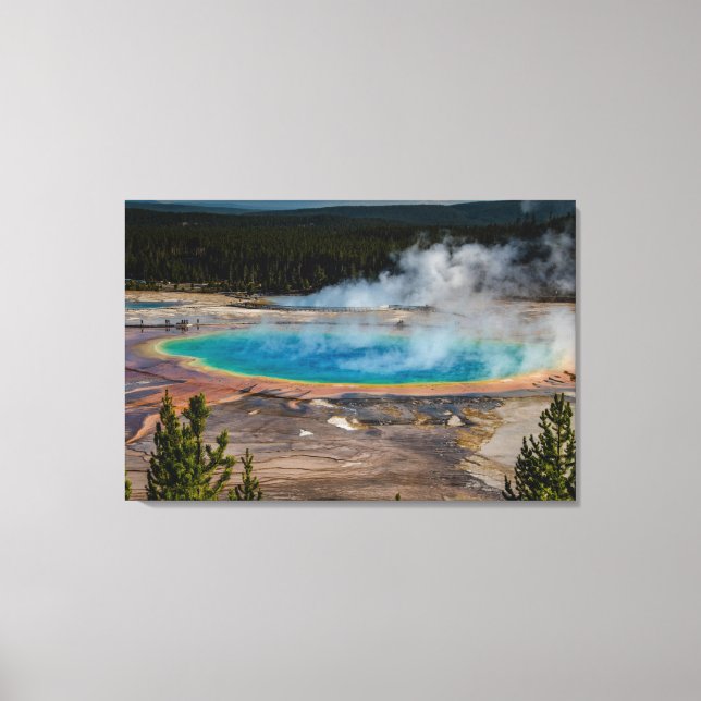 Toile Grand Prismatic Spring Parc national de Yellowston (Recto)